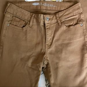 Old Navy The Rockstar Mid-Rise Jeans (Tan)✨